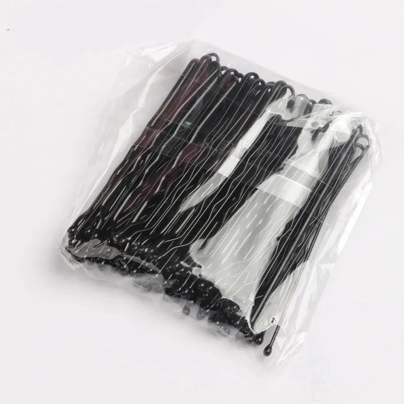50 Pack Women’s U-Shape Hair Clips - Stylish Hairpin Styling Tools in Assorted Colors