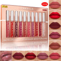 10Pcs Lipstick Set - Matte Velvet Lip Gloss Waterproof Long Lasting Lip Makeup