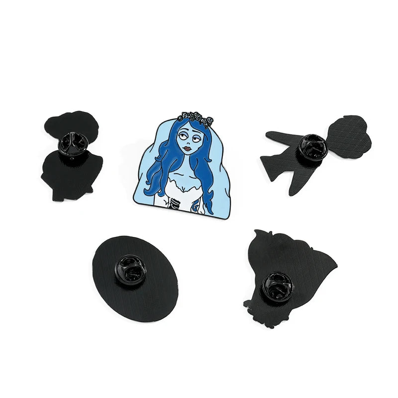 Personalized Cartoon Character Brooch Set - Enamel Pins for Jewelry & Accessories