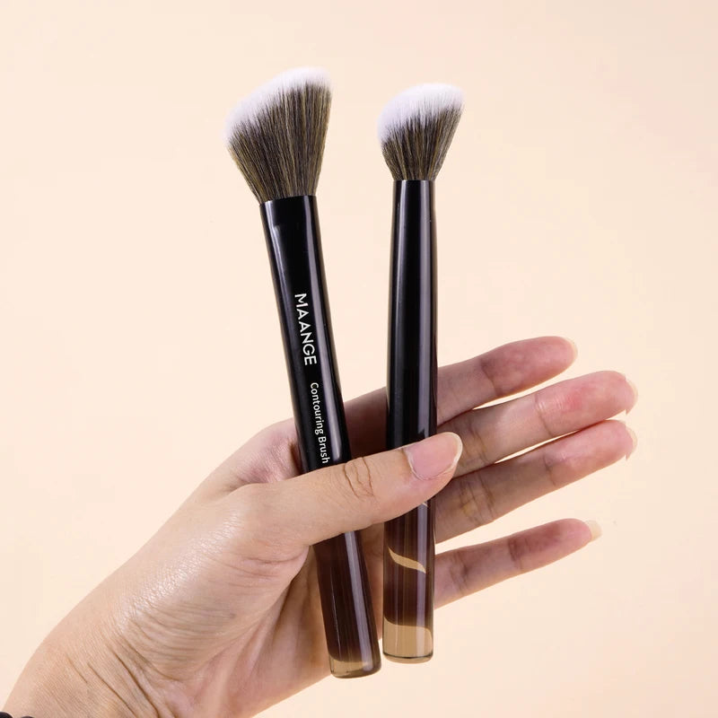 2pcs Makeup Brush Set for Face Foundation Concealer Powder Synthetic Hair