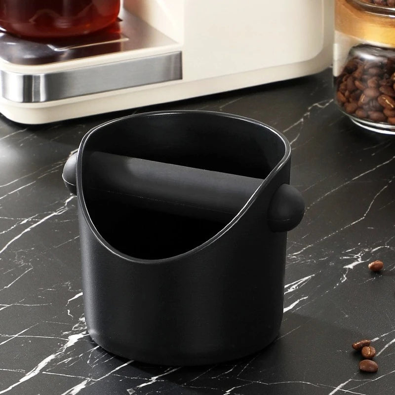 Coffee Knock Box Shock-Absorbent Anti-Slip Waste Bin with Removable Bar