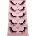 3D Cat Eye False Eyelashes Pack - Natural, Winged, Thick & Messy Ends