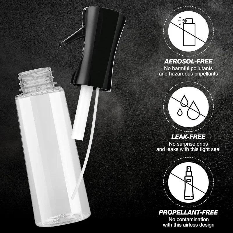 300ML Continuous Spray Bottle for Hair & Cleaning - Ultra Fine Water Mister
