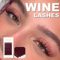 Abonnie Volume Red Colored False Eyelash Extensions - Fluffy, Classic Lash Sets