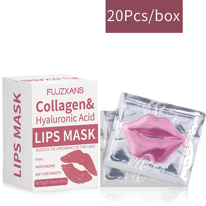 Pink Lip Mask Sheets for Skincare, Moisturizes & Reduces Dark Spots - 20 Pack