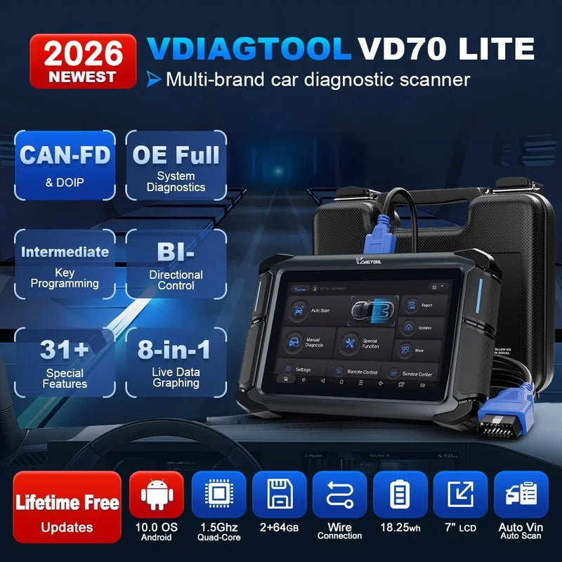 OBD2 Automotive Scanner Bi-Directional Car Diagnostic Tool with 31+Reset & Free Updates