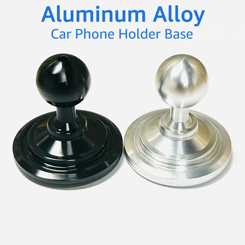 Car Dashboard Phone Holder with 17mm Ball Head Aluminum Alloy Base GPS Mount