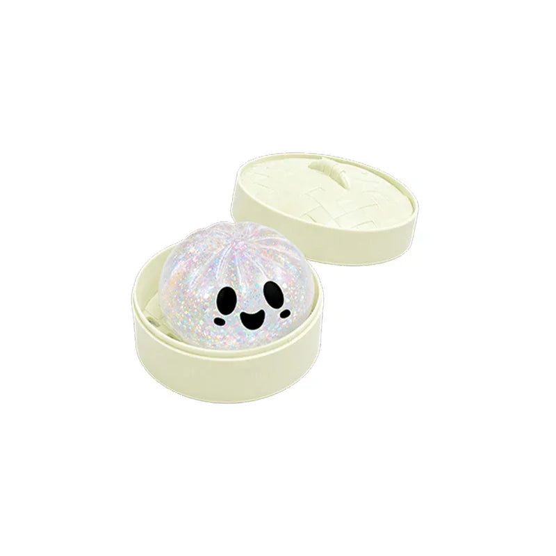 Halloween Ghost Baozi Dumpling Toy - Soft Elastic Steamed Steamer Clip Gift