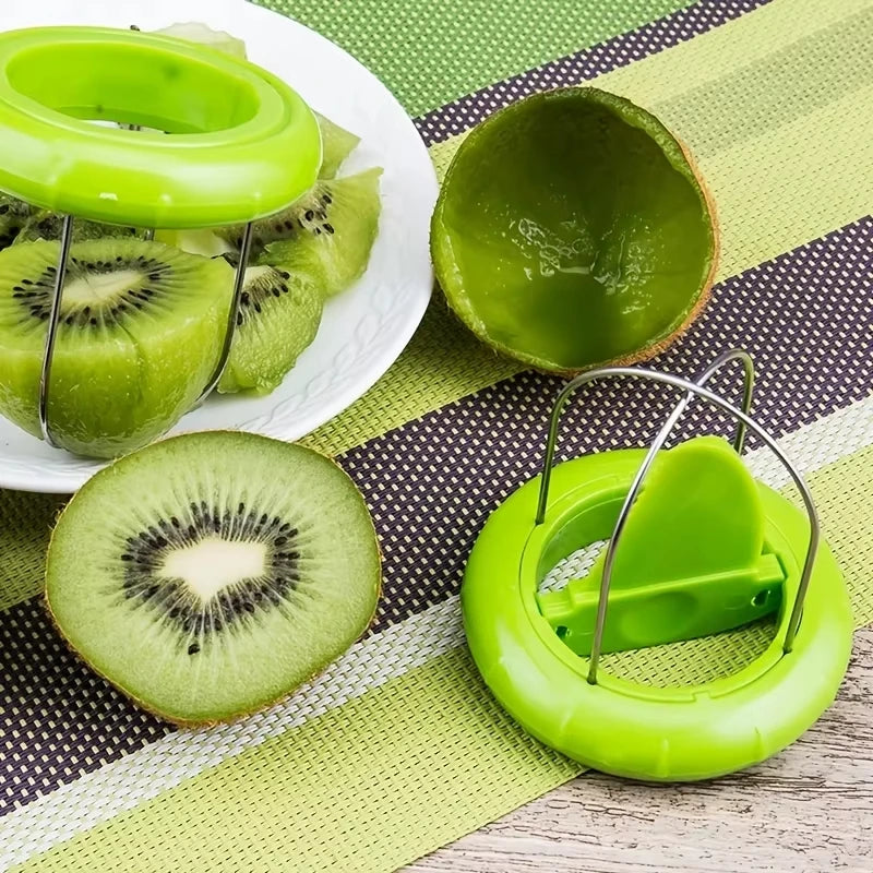 Stainless Steel Kiwi Fruit Peeling & Cutting Tool - Easy Fruit Splitter