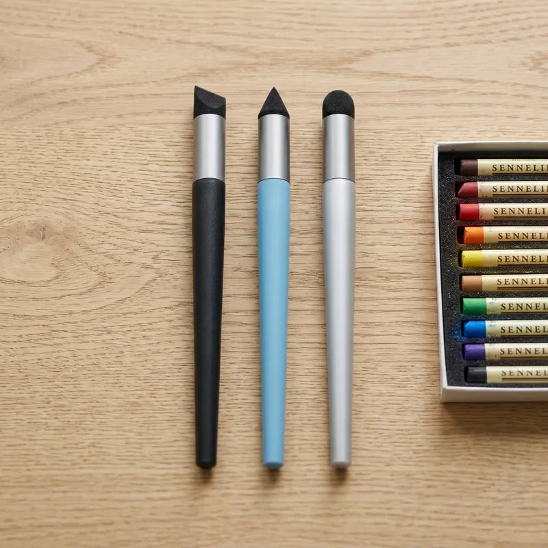 Professional Oil Pastel Blending Stump Set - Soft Sponge Art Tools for Blending & Detailing