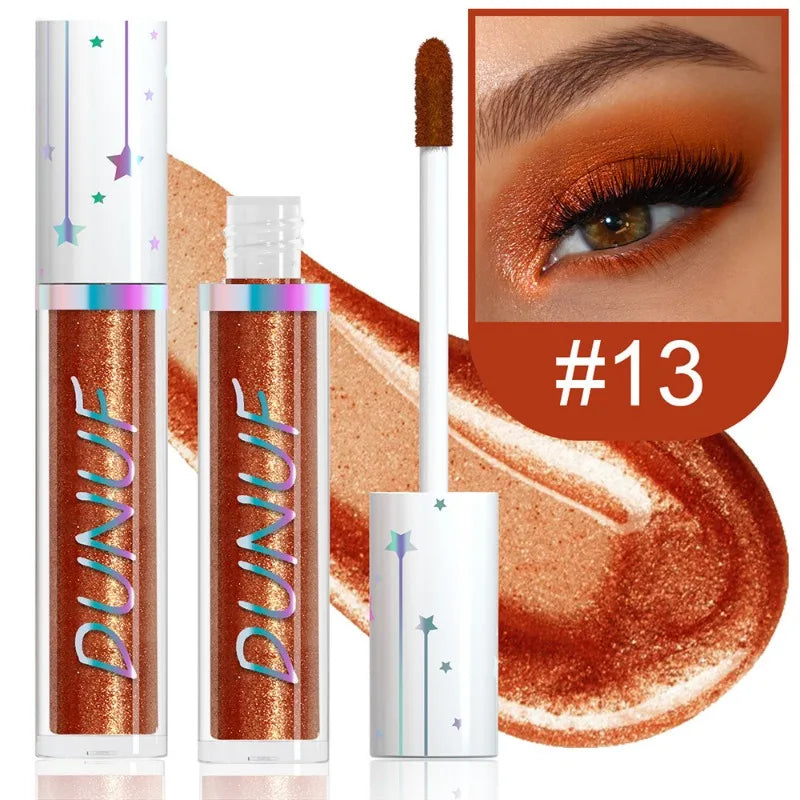 24-Color Liquid Eyeshadow Stick Metallic Glitter Waterproof Stage Makeup