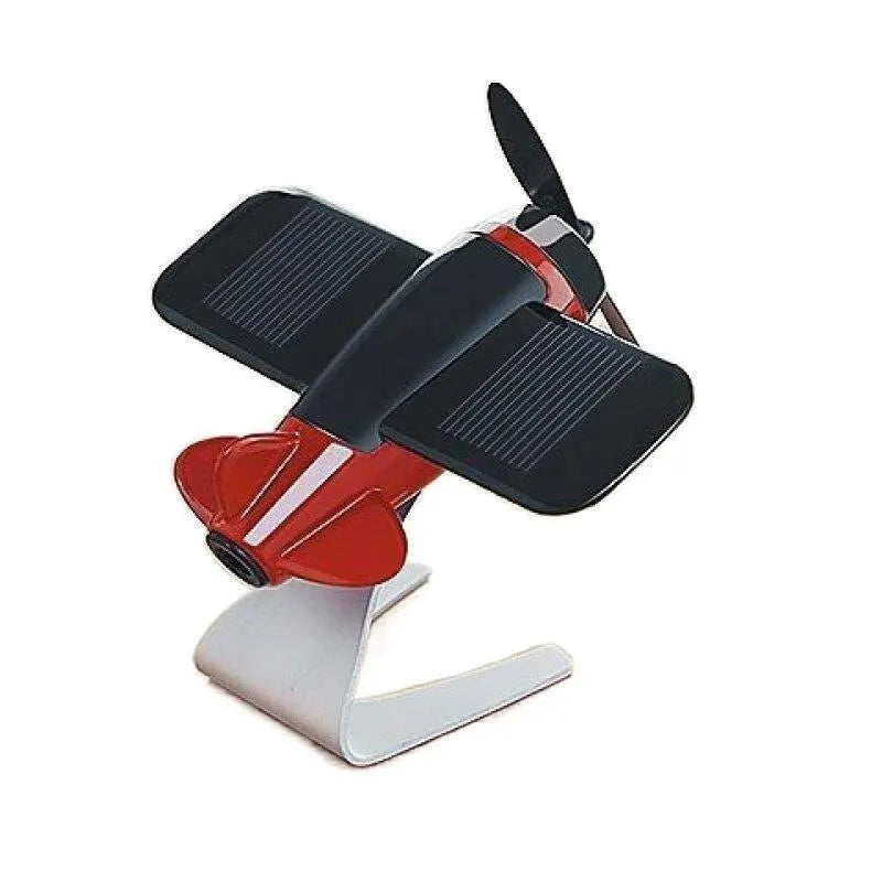 Solar-Powered Car & Desktop Airplane Ornament - Creative Gift for Enthusiasts