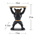 Decorative Bulldog Resin Storage Tray for Living Room & Entryway