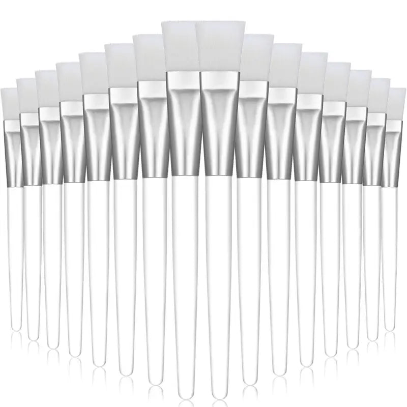 16 Facial Mask Brush Set - Professional Skin Care Tools with Soft Nylon Bristles