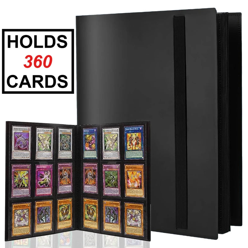 9-Grid Card Binder for Trading Cards - Durable Side-Loading Album with PP Cover