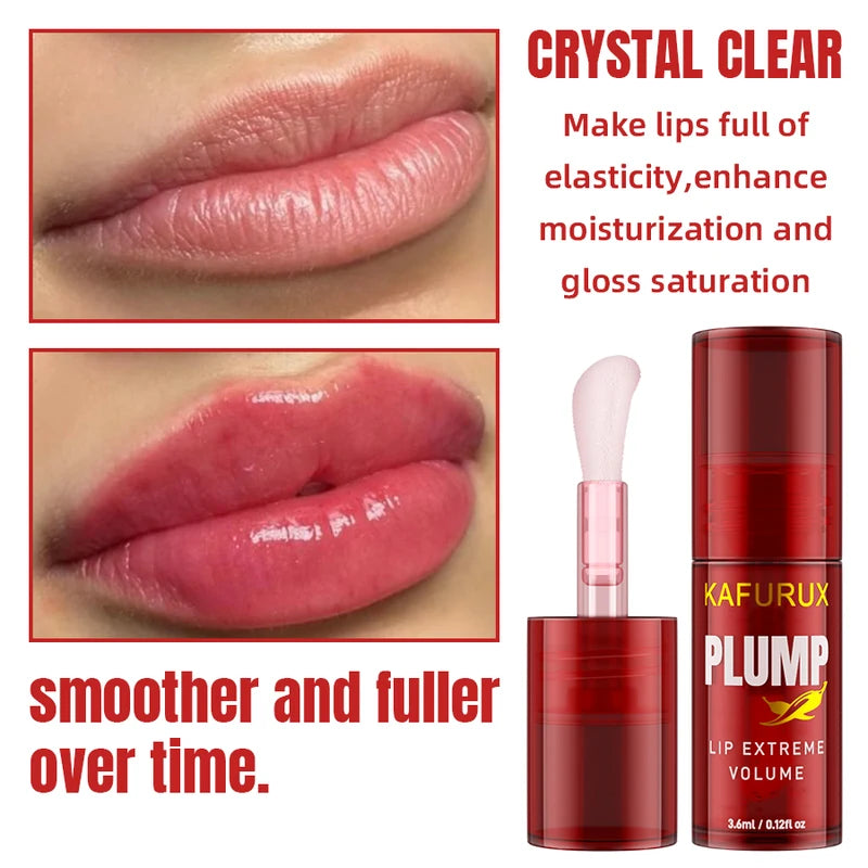 Lip Plumper Oil - Long Lasting Moisturizing Lip Gloss Serum for Women