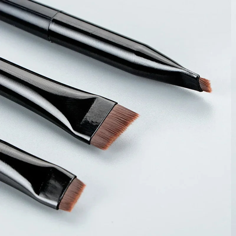 Eyebrow & Eye Makeup Brush Set - Ultra-Thin Angled Eyeliner & Eyeshadow Tools