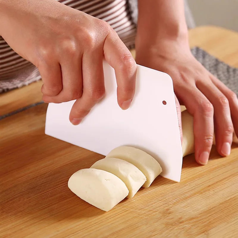 Multipurpose Dough Cutter and Bowl Scraper for Baking and Pastry