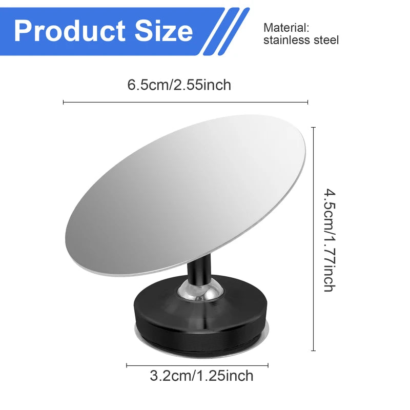 Stainless Steel Coffee Extraction Viewer Mirror with Magnetic Base for Espresso