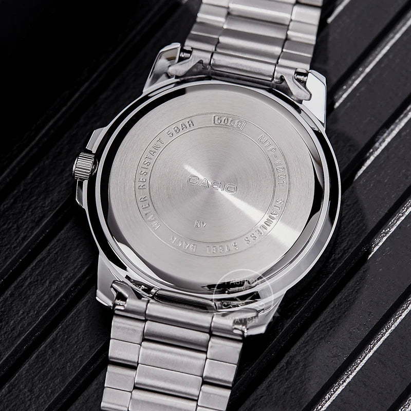 Men's Stainless Steel Business Watch with Bracelet - Casual and Formal Style