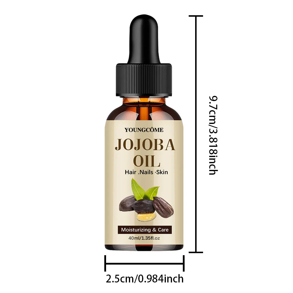 Organic Jojoba Oil - Pure Moisturizer for Face, Hair, Skin & Nails