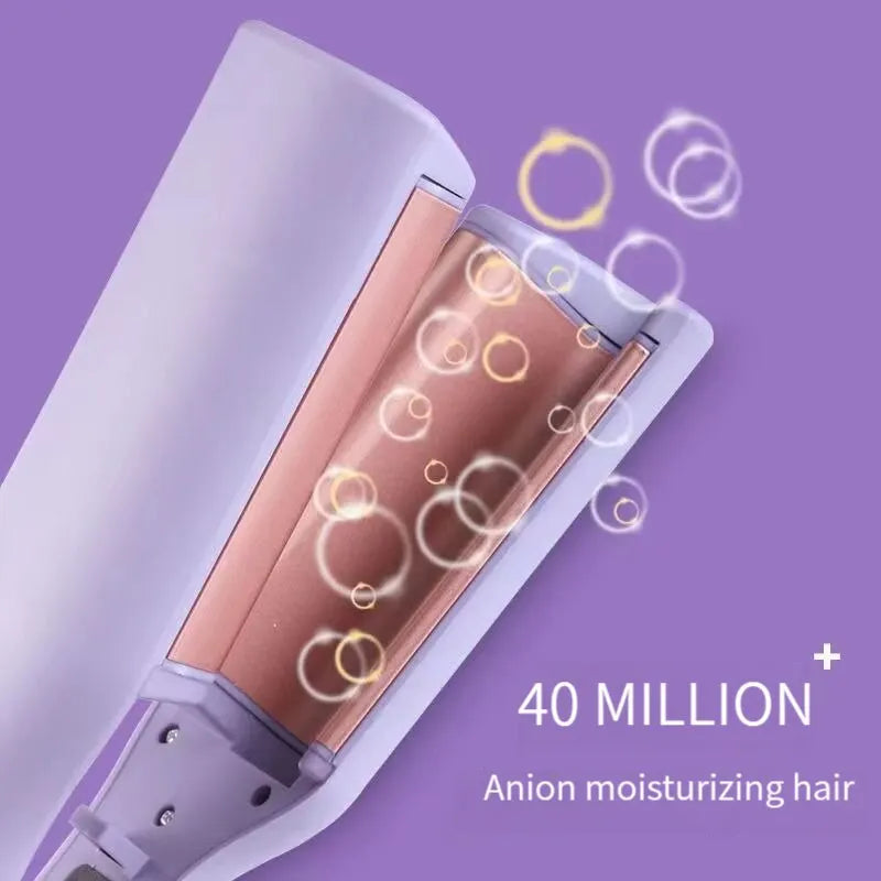 Automatic 32mm Curling Iron for Long-Lasting French Style Waves - Anti-Flame Design