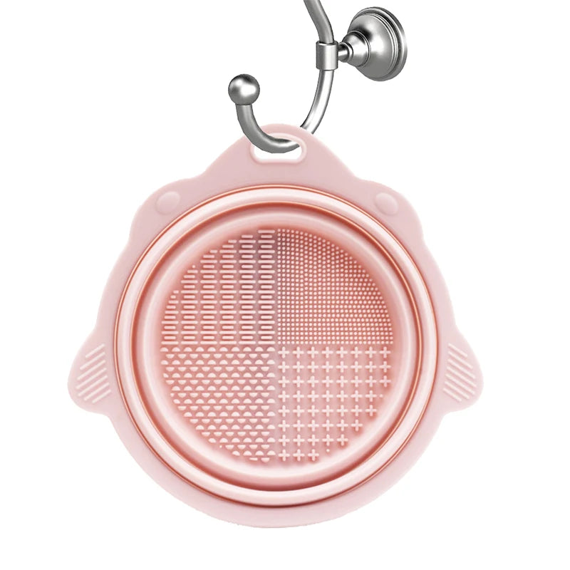 Makeup Brush Cleaner Bowl Set - Wet & Dry Cosmetic Tool Cleaning Kit