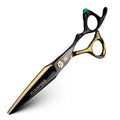 6-Inch Hair Cutting & Thinning Scissors Professional Salon Hair Shears - Black & Green Handles