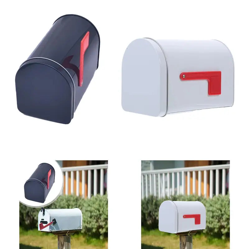 Retro Tinplate Mailbox - Mini Decorative Mail Slot for Home & Garden