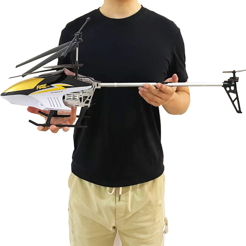 Large RC Helicopter with Remote Control 80cm Outdoor Drone Toy for Kids