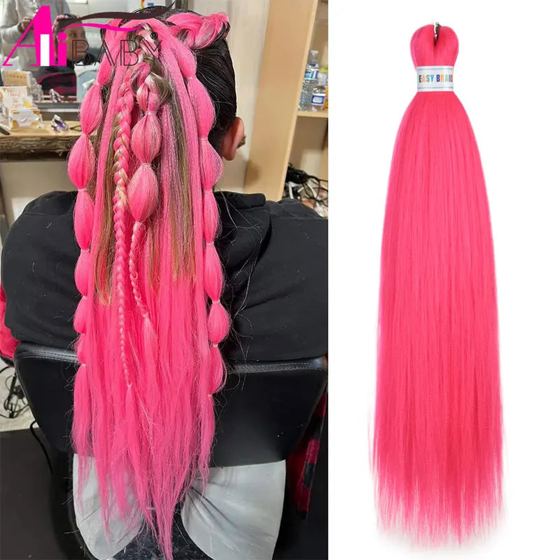 Pre-Stretched Ombre Kanekalon Braiding Hair Extensions - 26 Inch Synthetic Hair for Jumbo Box Braids