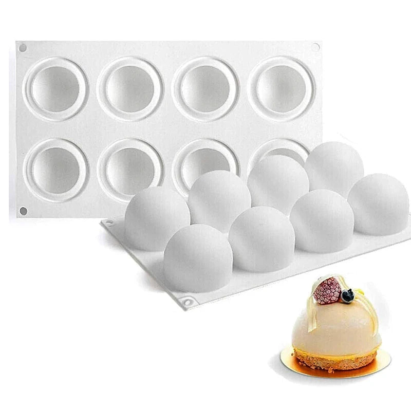 3D Sphere Silicone Mold for Mousse Cake Baking Chocolate Truffles French Dessert