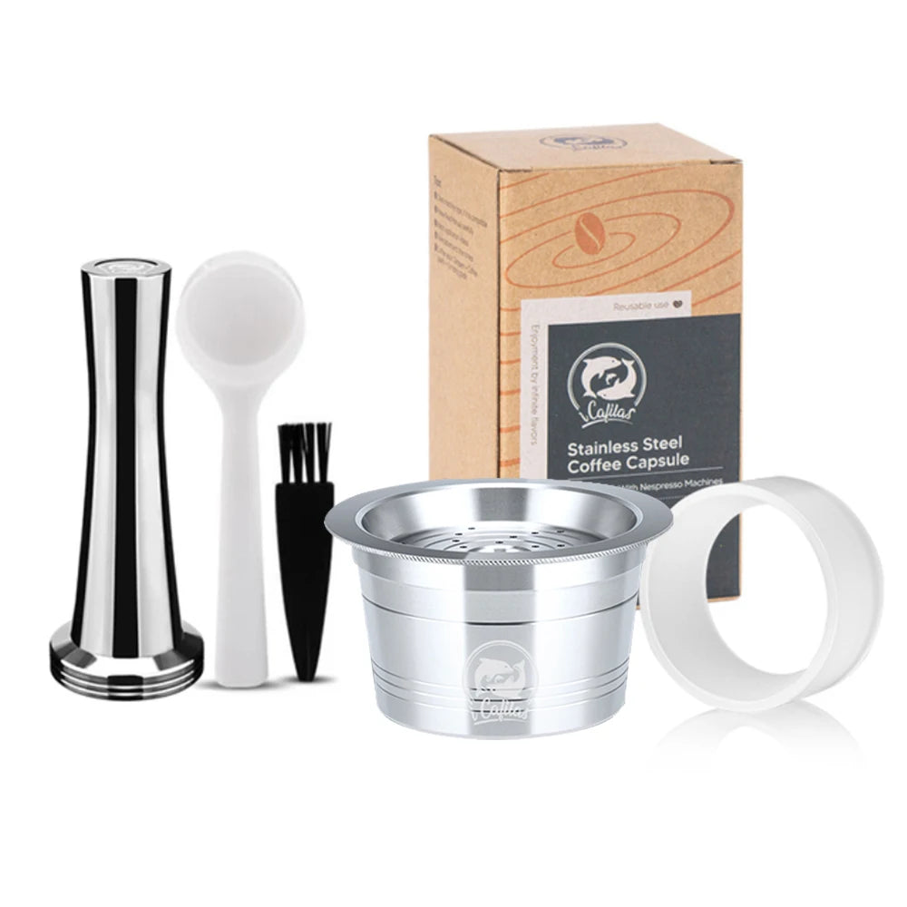 Reusable Stainless Steel Coffee Filter for Capsule Machines - Eco-Friendly & Refillable