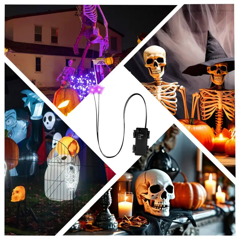 Halloween Glowing Eye Lights for Pumpkins and Decorations - Indoor Outdoor LED Props