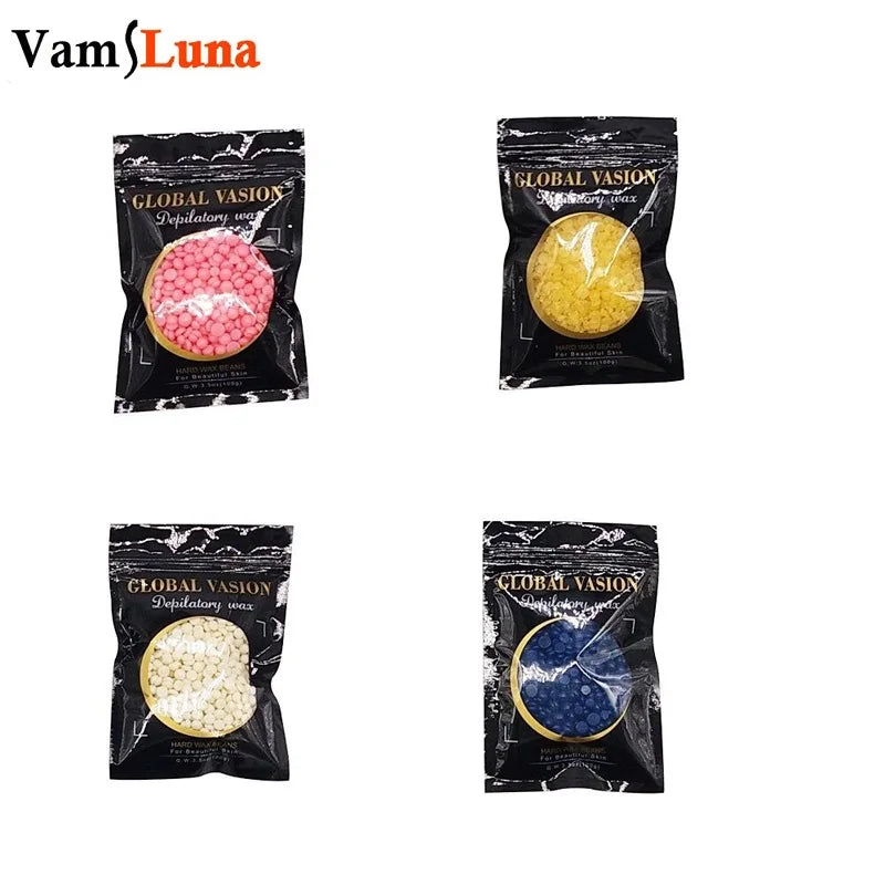 Hard Wax Beans for Hair Removal - 4 Pack 50g Bikini & Body Depilation