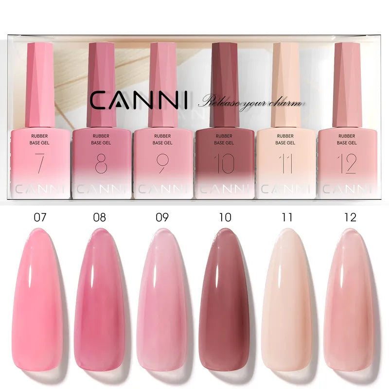6PCS Nail Gel Polish Kit - TPO & HEMA Free Jelly Color Builder UV Gel Set
