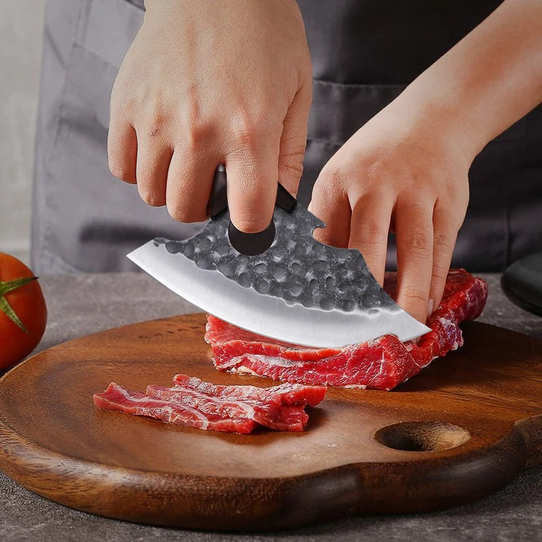 3-Piece Stainless Steel Boning and Kitchen Knives Set - Sharp, Handcrafted, Non-Slip Handles