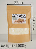 Pure White Soy Wax for Candle Making - 1 Pound, Additive-Free, DIY Supplies