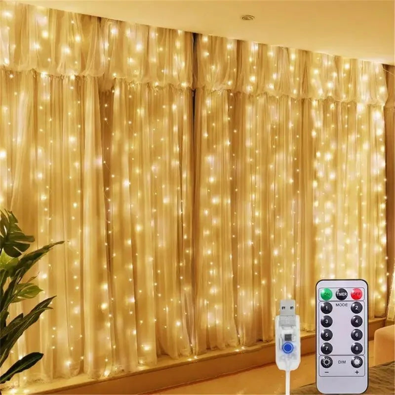 USB Fairy String Lights with 8 Modes for Holiday Wedding Home Garden Decor