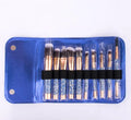 Diamond Studded Makeup Brush Set with Travel Bag - 10 Professional Cosmetic Tools