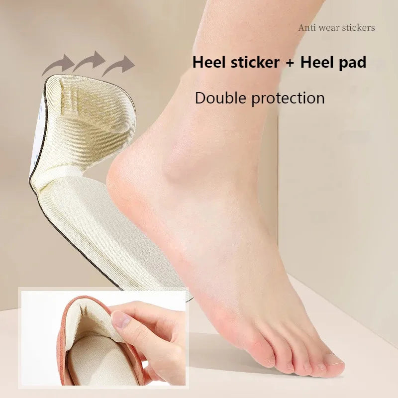 Heel Protectors Shoe Cushions Gel Heel Pads for High Heels & Shoes - Gray, Black, Brown, White