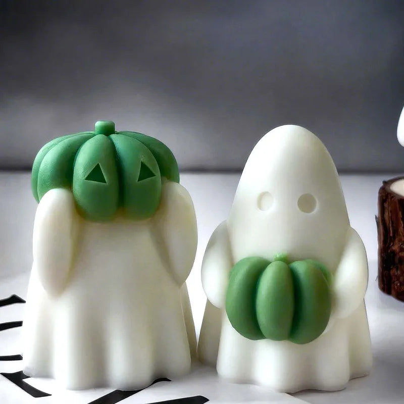 3D Halloween Pumpkin Silicone Mold for Candles Resin Crafts Party Decor