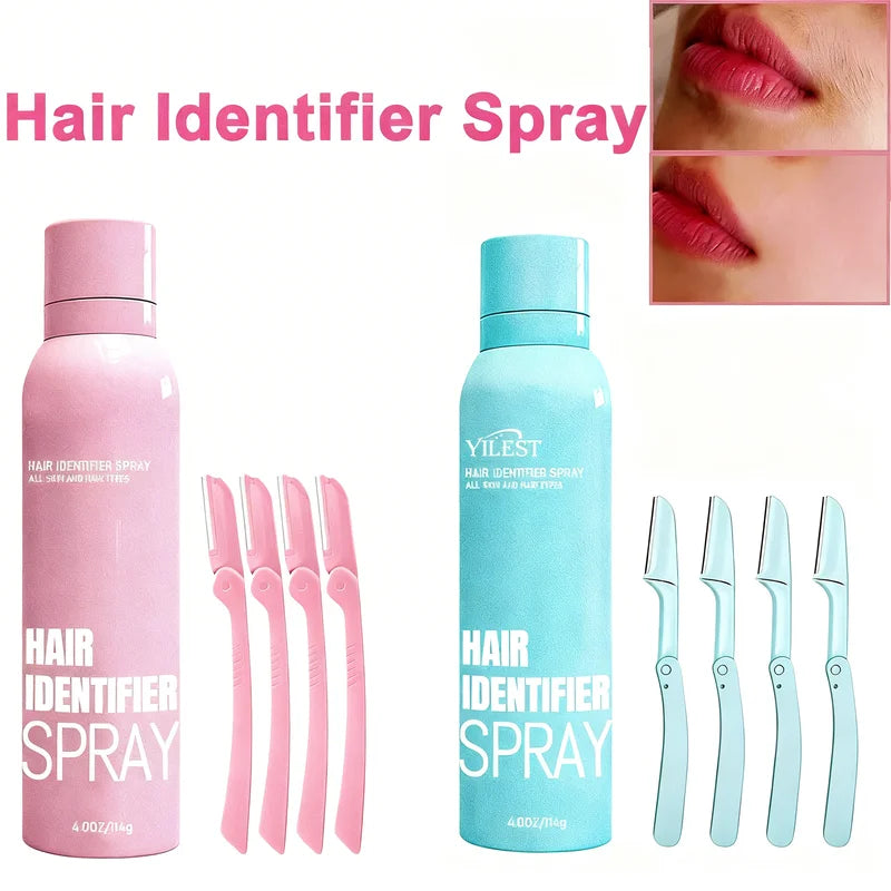 Skin & Hair Removal Spray for Face and Body - Moisturizing Dermaplaning Kit