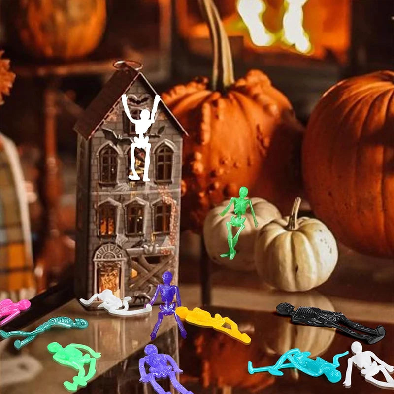 Stretchy Skeleton Toys 10-100pcs Halloween Party Favors & Prizes