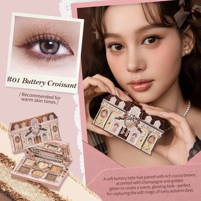 Pigmented Eye Makeup Palette with Matte and Shimmer Finishes - Long Lasting, Gift Set