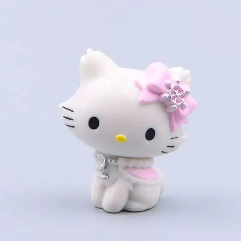 Kawaii Hello Kitty Cat Elf Figure Keychain - Sanrio Anime Doll for Decoration & Gifts