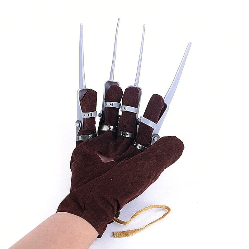 Freddy Krueger Halloween Claw Gloves Prop for Cosplay and Costume