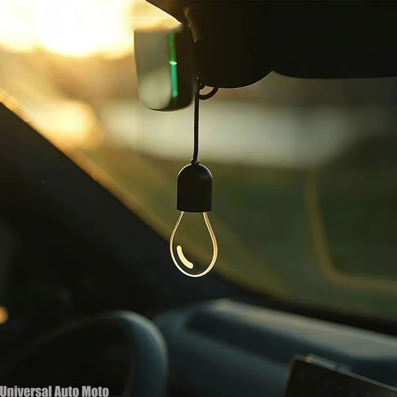 Car Rearview Mirror Hanging Decor LED Bulb Atmosphere Lamp - Interior Light