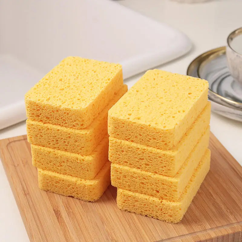Multi-Purpose Wood Pulp Melamine Sponge Eraser Set for Kitchen Cleaning - 2/5/10 Pcs
