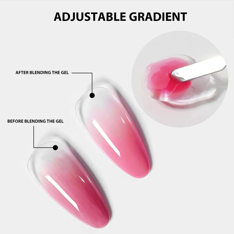 20ml Nail Art Mixing Gel - Clear Nail Polish for Glitter Blending & DIY Manicure